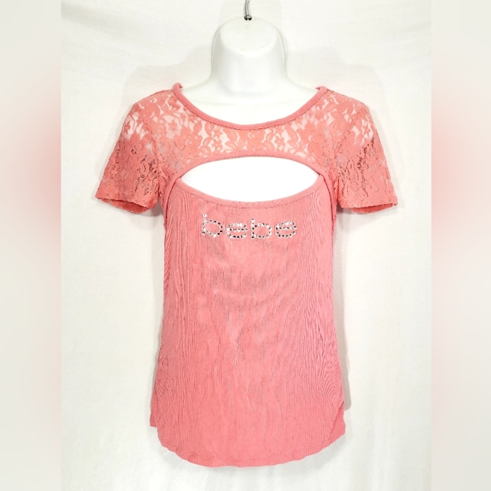 Pink Bebe shirt, womens shirt - Picture 2 of 8